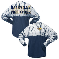 Nashville Predators Spirit Jersey Unisex Crystal Half Dye Long Sleeve T-Shirt