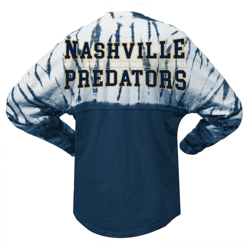 Nashville Predators Spirit Jersey Unisex Crystal Half Dye Long Sleeve T-Shirt