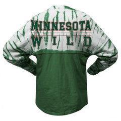 Minnesota Wild Spirit Jersey Unisex Crystal Half Dye Long Sleeve T-Shirt