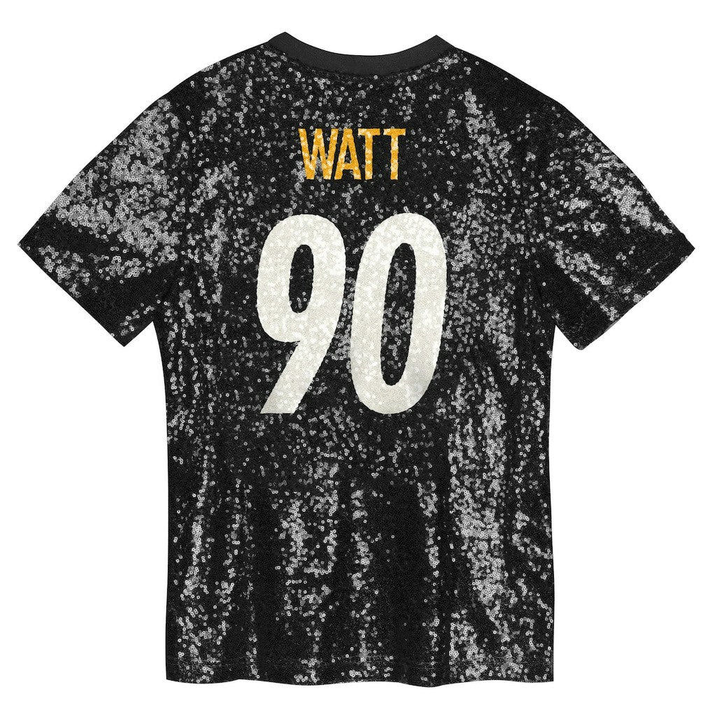 NFL Pittsburgh Steelers T.J. Watt  Women's Player Name & Number V-Neck Fashion Jersey