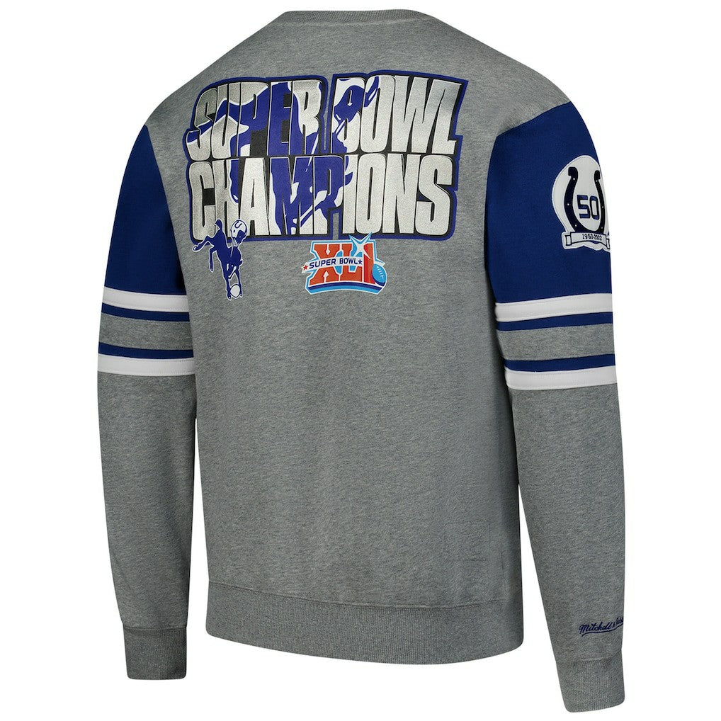 NFL Indianapolis Colts All Over 4.0 Vintage Logo Pullover Sweatshirt