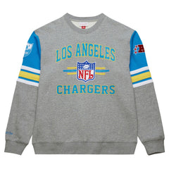 NFL Los Angeles Chargers All Over 4.0 Vintage Logo Pullover Sweatshirt