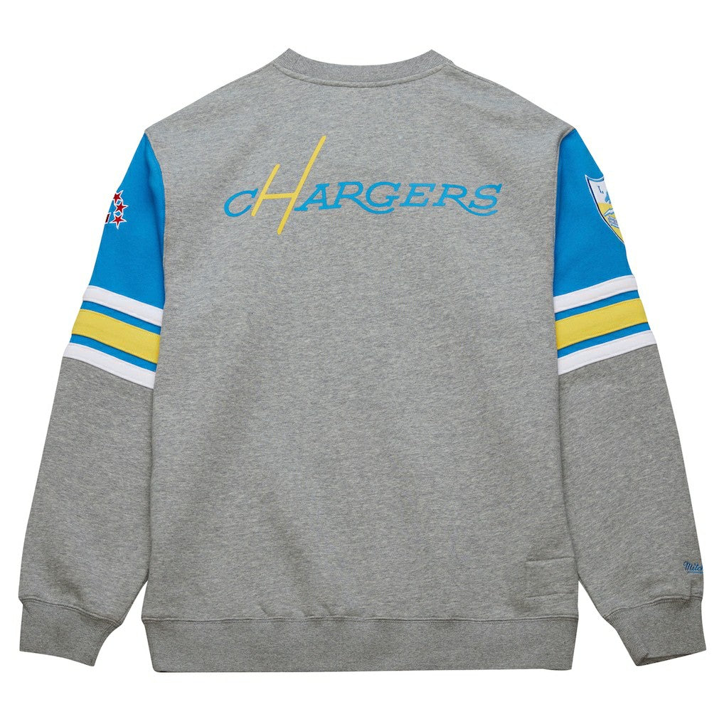 NFL Los Angeles Chargers All Over 4.0 Vintage Logo Pullover Sweatshirt