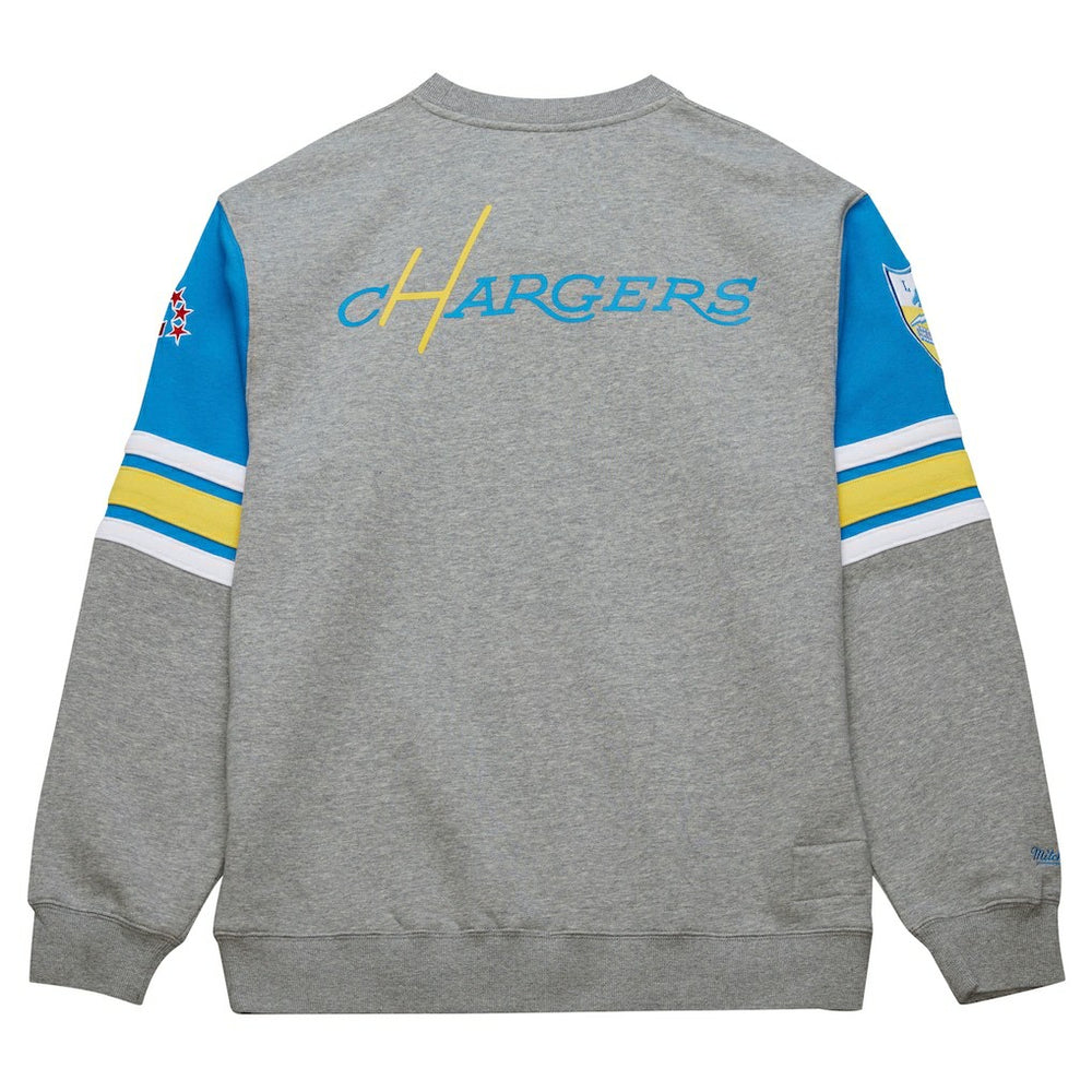 NFL Los Angeles Chargers All Over 4.0 Vintage Logo Pullover Sweatshirt