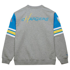 NFL Los Angeles Chargers All Over 4.0 Vintage Logo Pullover Sweatshirt