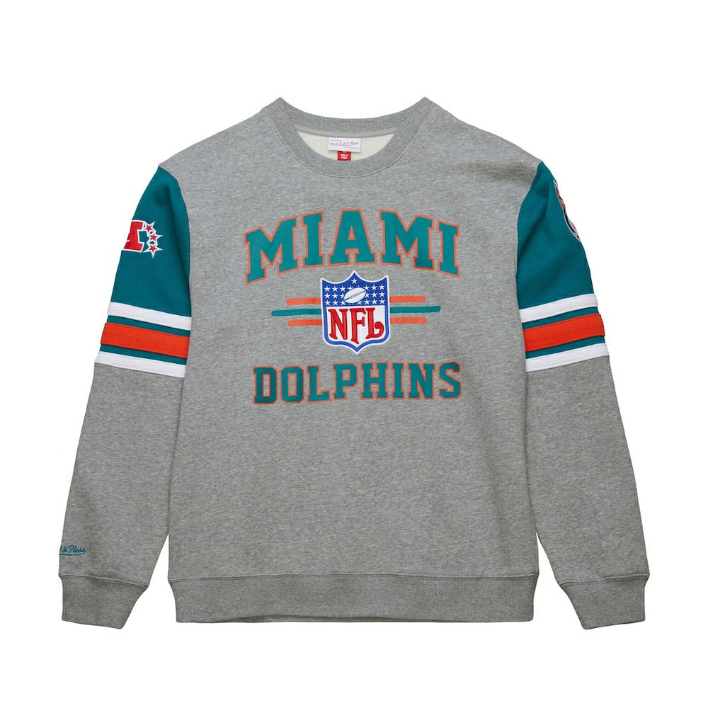 NFL Miami Dolphins All Over 4.0 Vintage Logo Pullover Sweatshirt