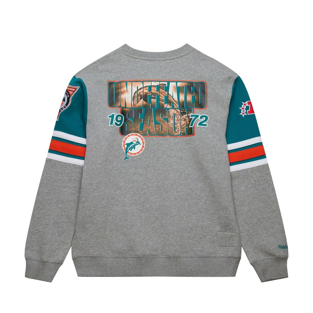 NFL Miami Dolphins All Over 4.0 Vintage Logo Pullover Sweatshirt
