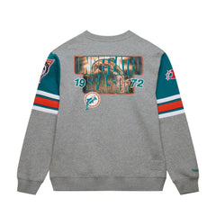 NFL Miami Dolphins All Over 4.0 Vintage Logo Pullover Sweatshirt