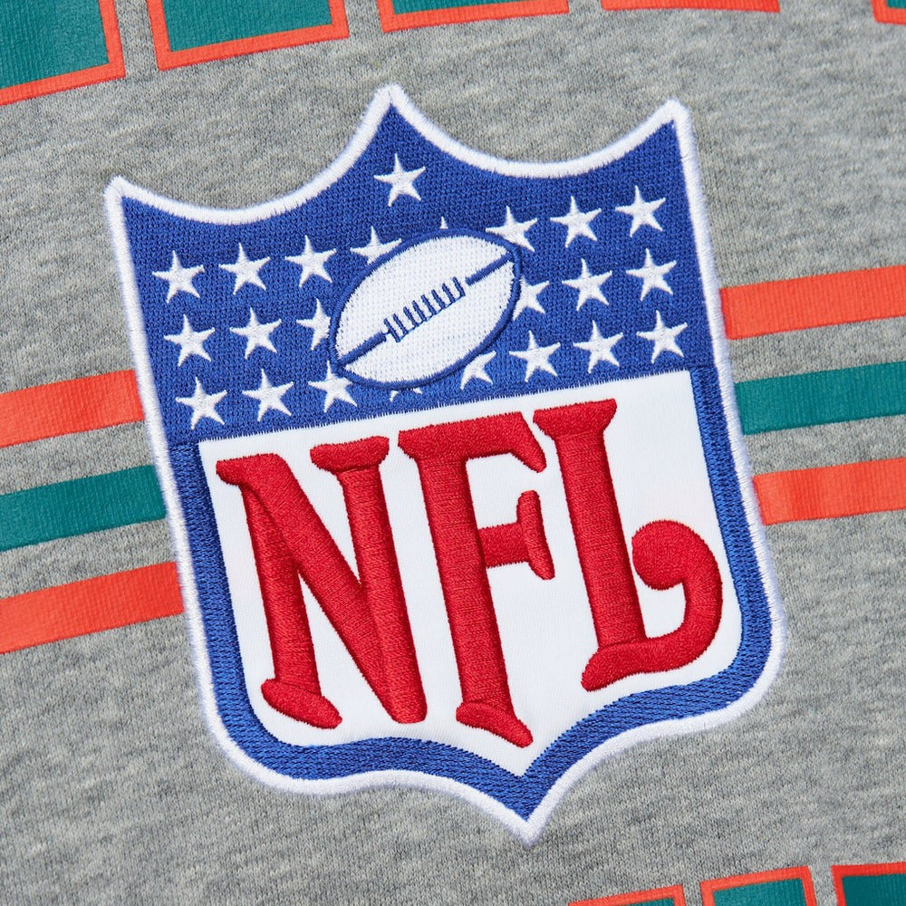 NFL Miami Dolphins All Over 4.0 Vintage Logo Pullover Sweatshirt