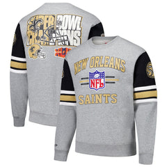 NFL New Orleans Saints All Over 4.0 Vintage Logo Pullover Sweatshirt