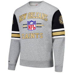 NFL New Orleans Saints All Over 4.0 Vintage Logo Pullover Sweatshirt