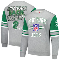 NFL New York Jets All Over 4.0 Vintage Logo Pullover Sweatshirt