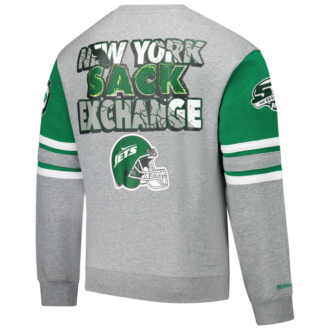NFL New York Jets All Over 4.0 Vintage Logo Pullover Sweatshirt