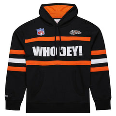 NFL Cincinnati Bengals Vintage Logo Head Coach Fleece Pullover Hoodie