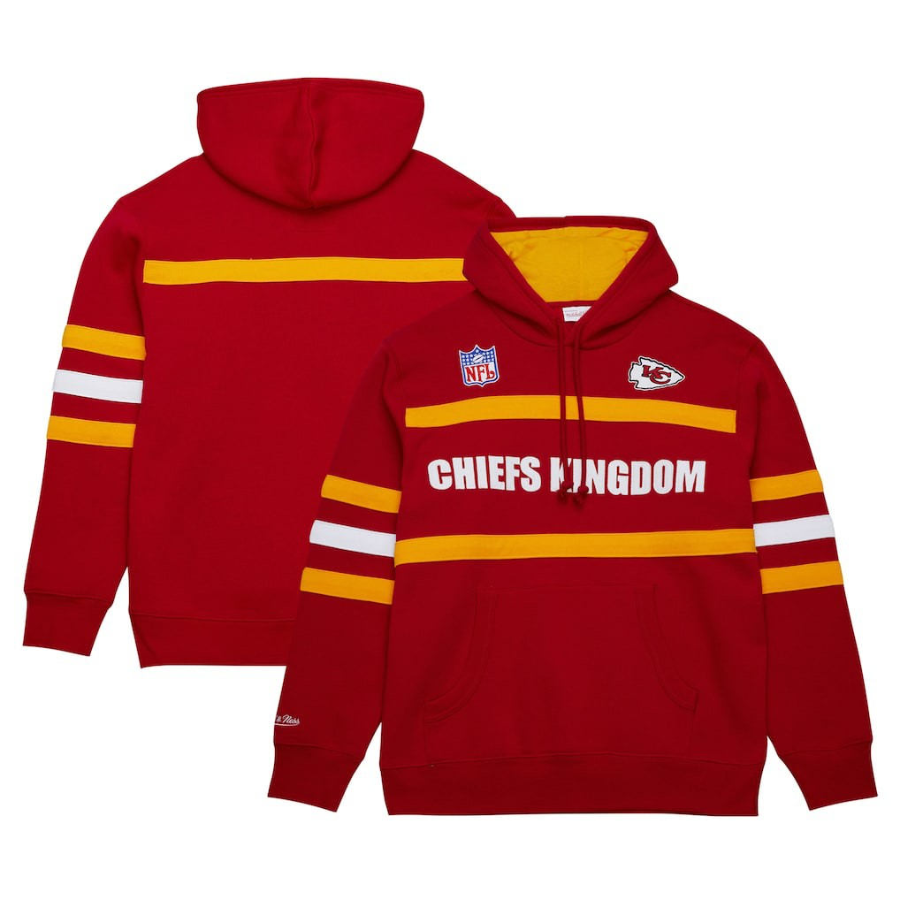 NFL Kansas City Chiefs Vintage Logo Head Coach Fleece Pullover Hoodie