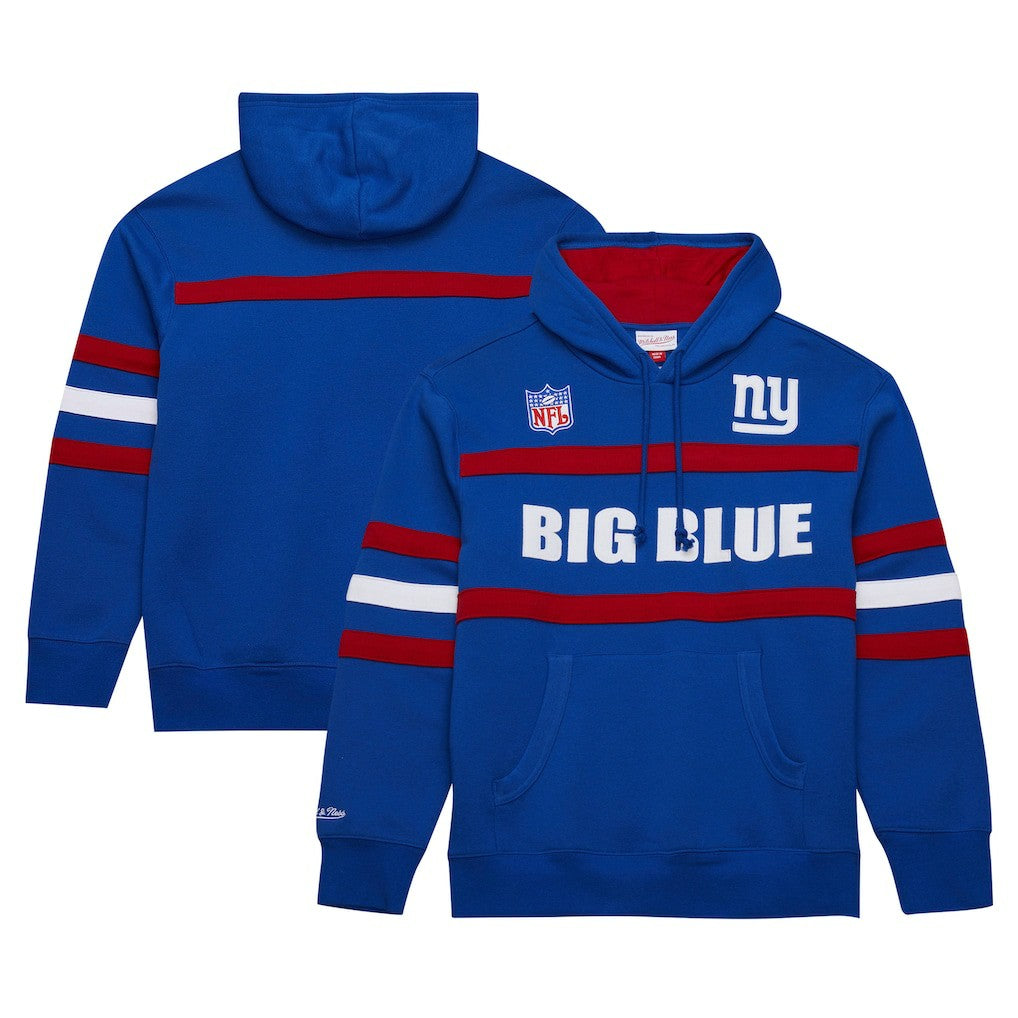 NFL New York Giants Vintage Logo Head Coach Fleece Pullover Hoodie