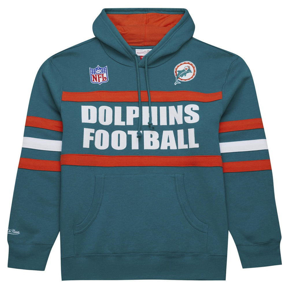 NFL Miami Dolphins Vintage Logo Head Coach Fleece Pullover Hoodie
