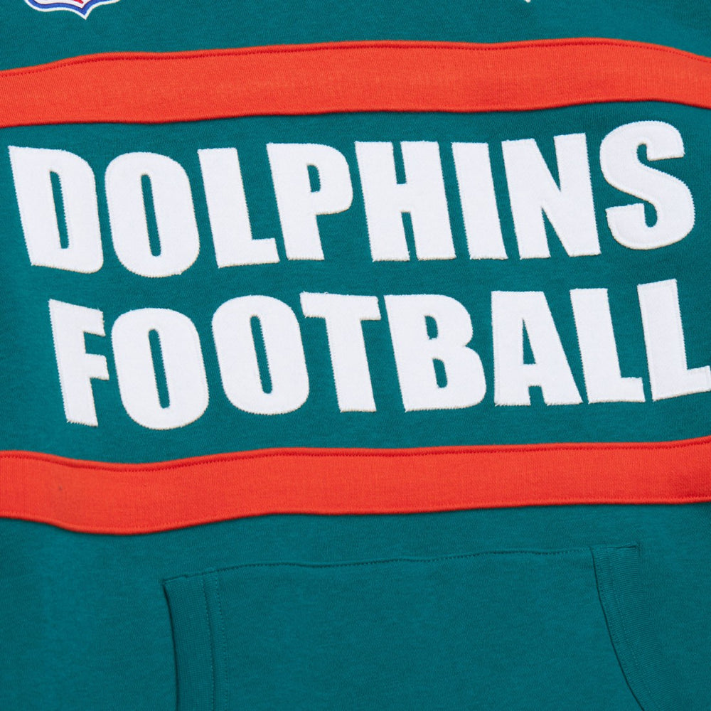 NFL Miami Dolphins Vintage Logo Head Coach Fleece Pullover Hoodie