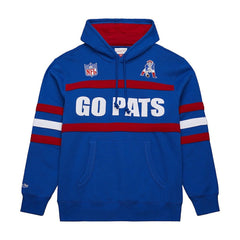 NFL New England Patriots Vintage Logo Head Coach Fleece Pullover Hoodie