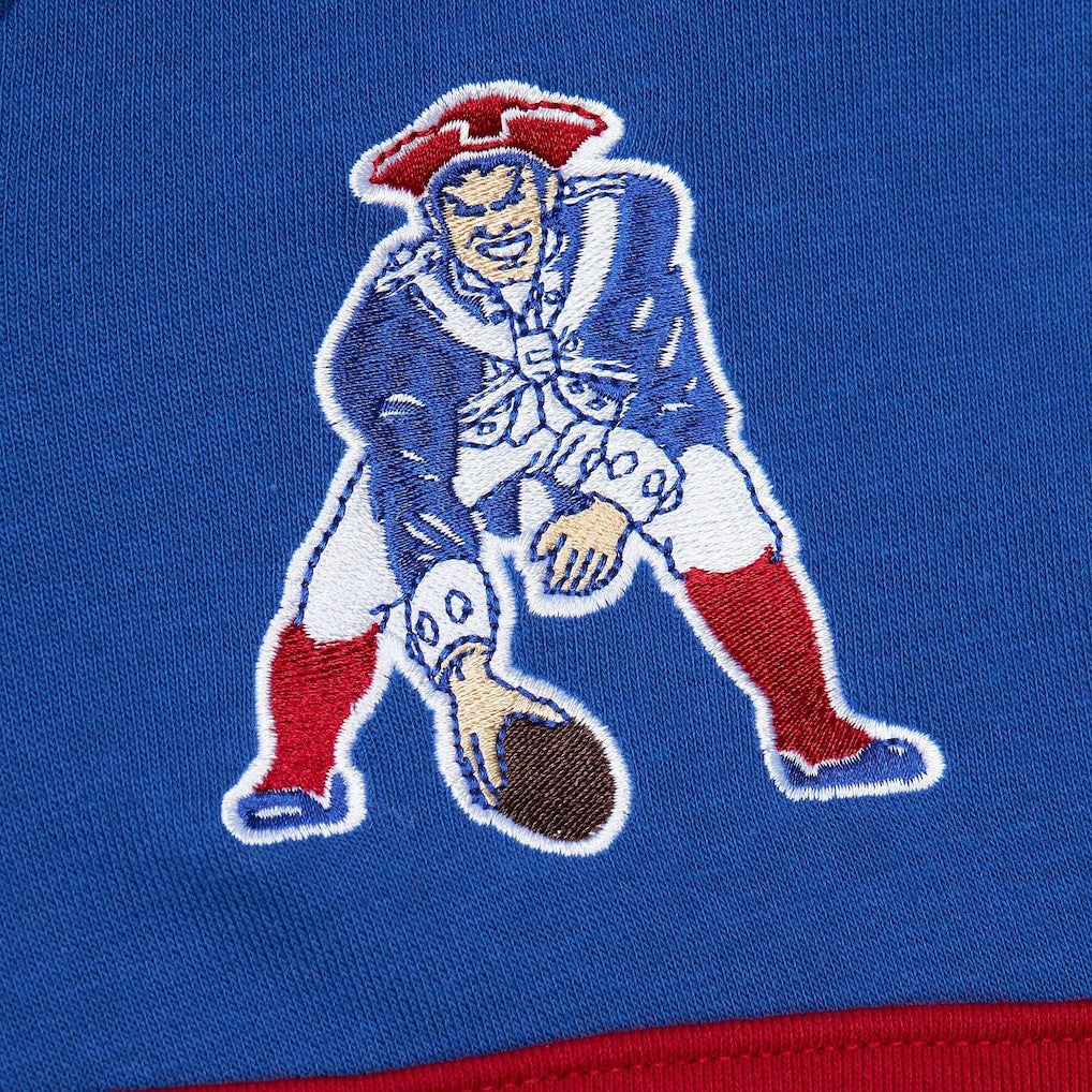 NFL New England Patriots Vintage Logo Head Coach Fleece Pullover Hoodie