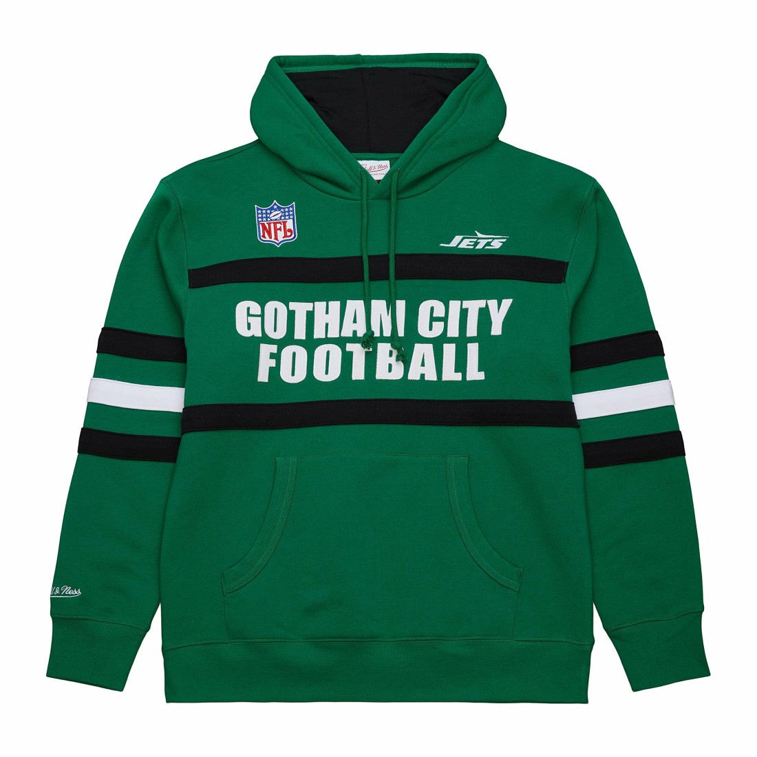 NFL New York Jets Vintage Logo Head Coach Fleece Pullover Hoodie