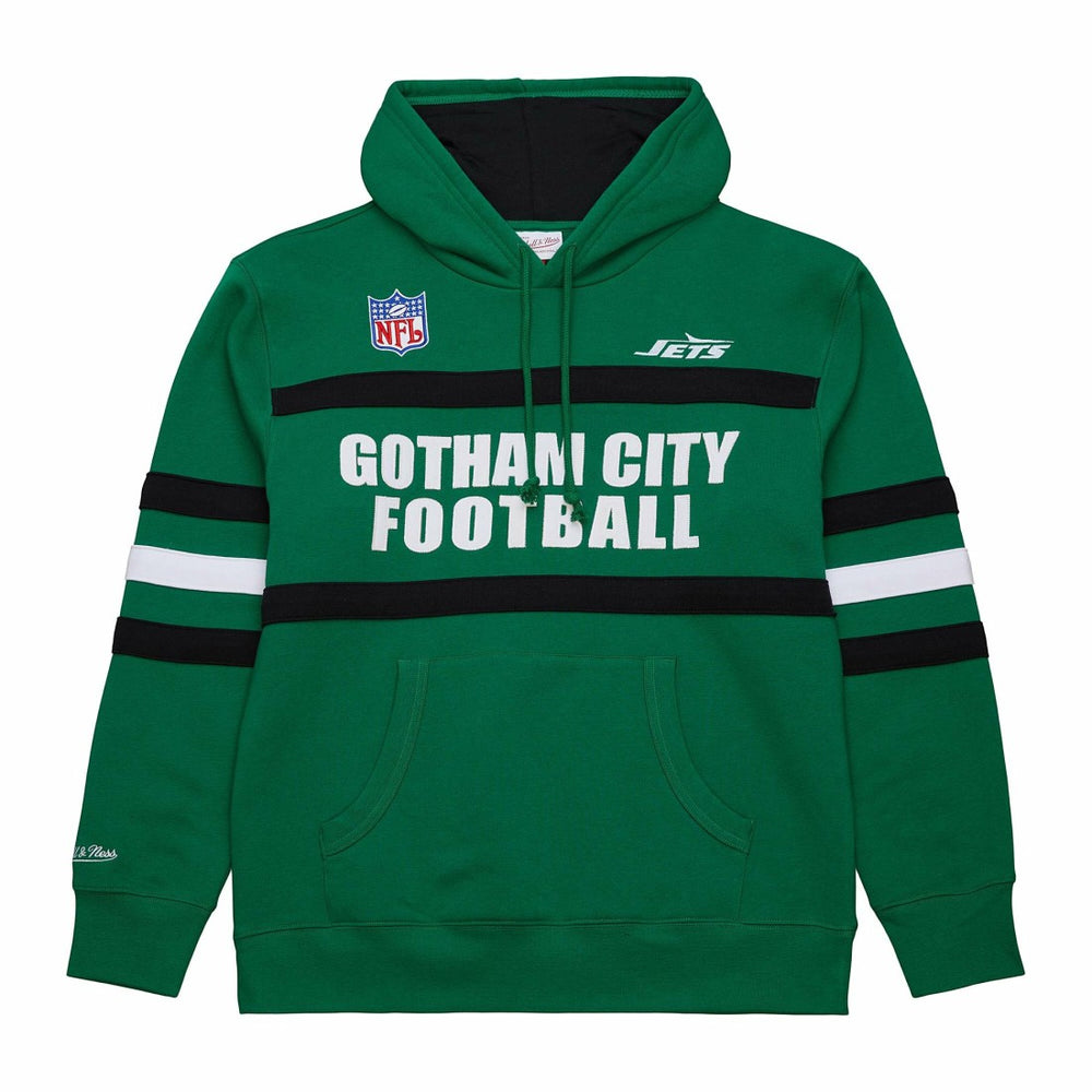 NFL New York Jets Vintage Logo Head Coach Fleece Pullover Hoodie