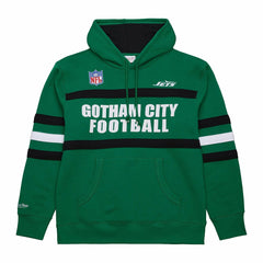NFL New York Jets Vintage Logo Head Coach Fleece Pullover Hoodie