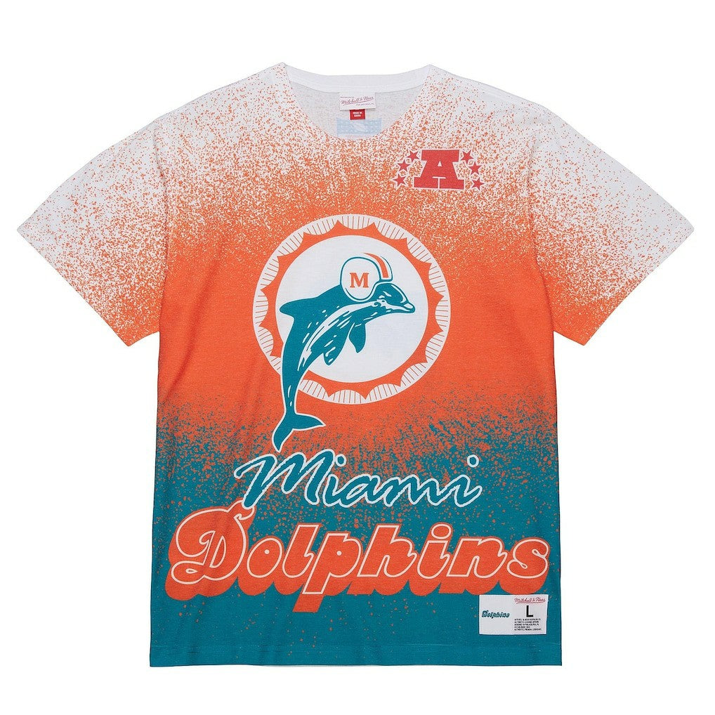 NFL Miami Dolphins Team Burst Vintage Logo T-Shirt