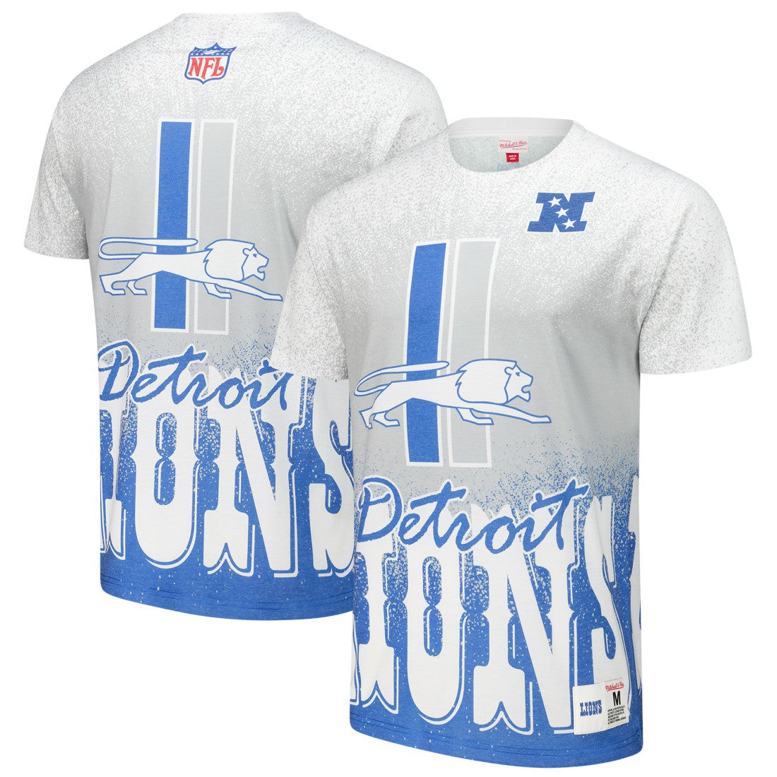 NFL Detroit Lions Team Burst Vintage Logo T-Shirt