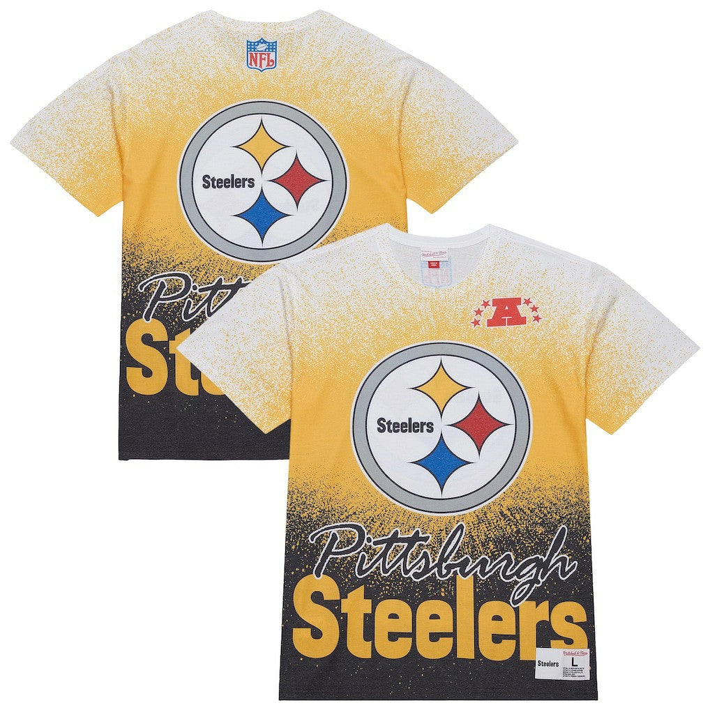 NFL Pittsburgh Steelers Team Burst Vintage Logo T-Shirt