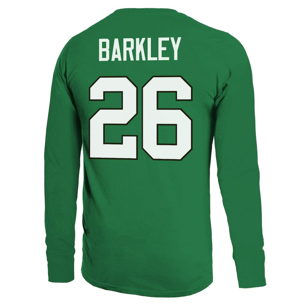 NFL Philadelphia Eagles Saquon Barkley  Majestic Threads Name & Number Long Sleeve T-Shirt