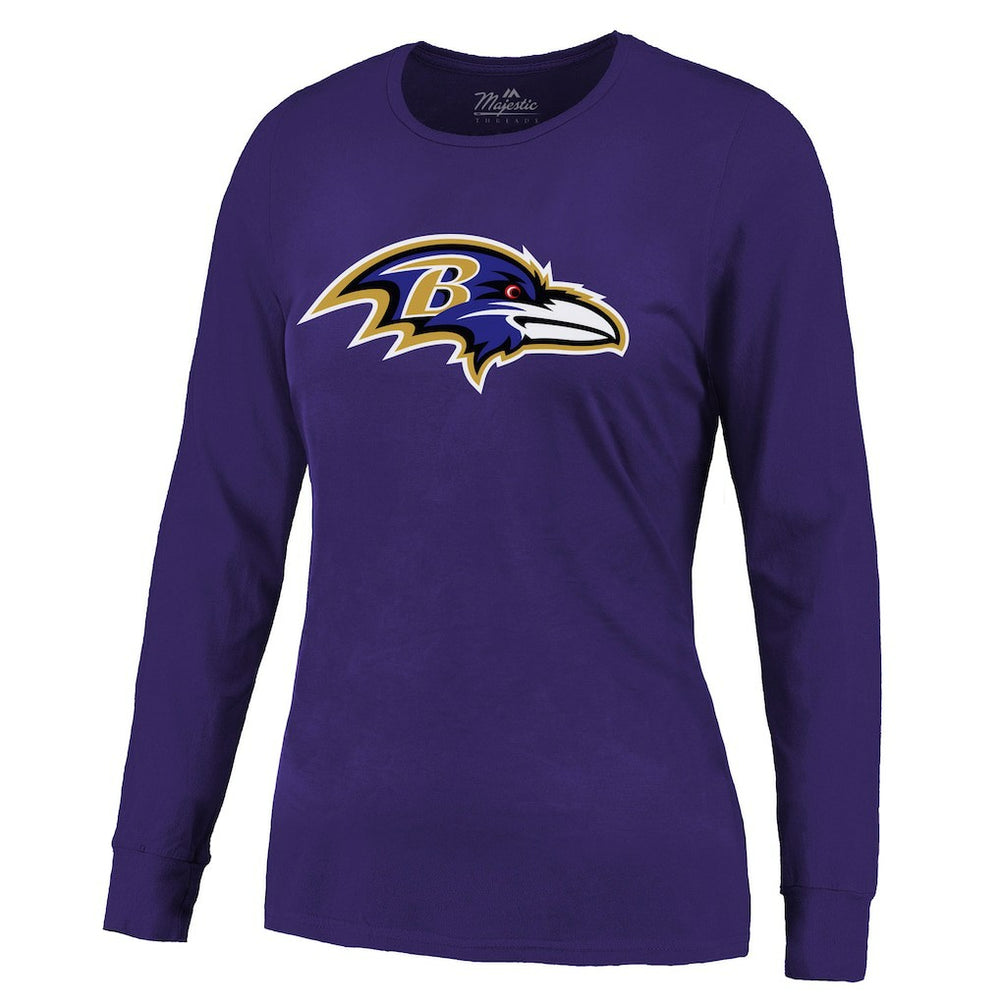NFL Baltimore Ravens Derrick Henry  Majestic Threads Women's Name & Number Long Sleeve T-Shirt