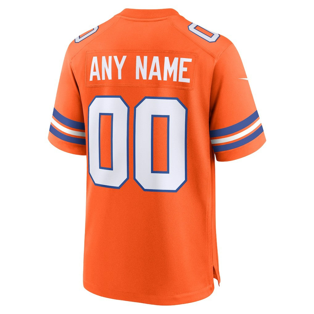NFL Denver Broncos Youth 2nd Alternate Custom Replica Jersey