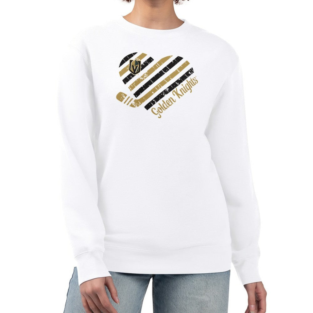 Vegas Golden Knights G-III 4Her by Carl Banks Women's Heart Graphic Pullover Sweatshirt