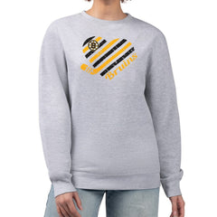 Boston Bruins G-III 4Her by Carl Banks Women's Heart Graphic Pullover Sweatshirt