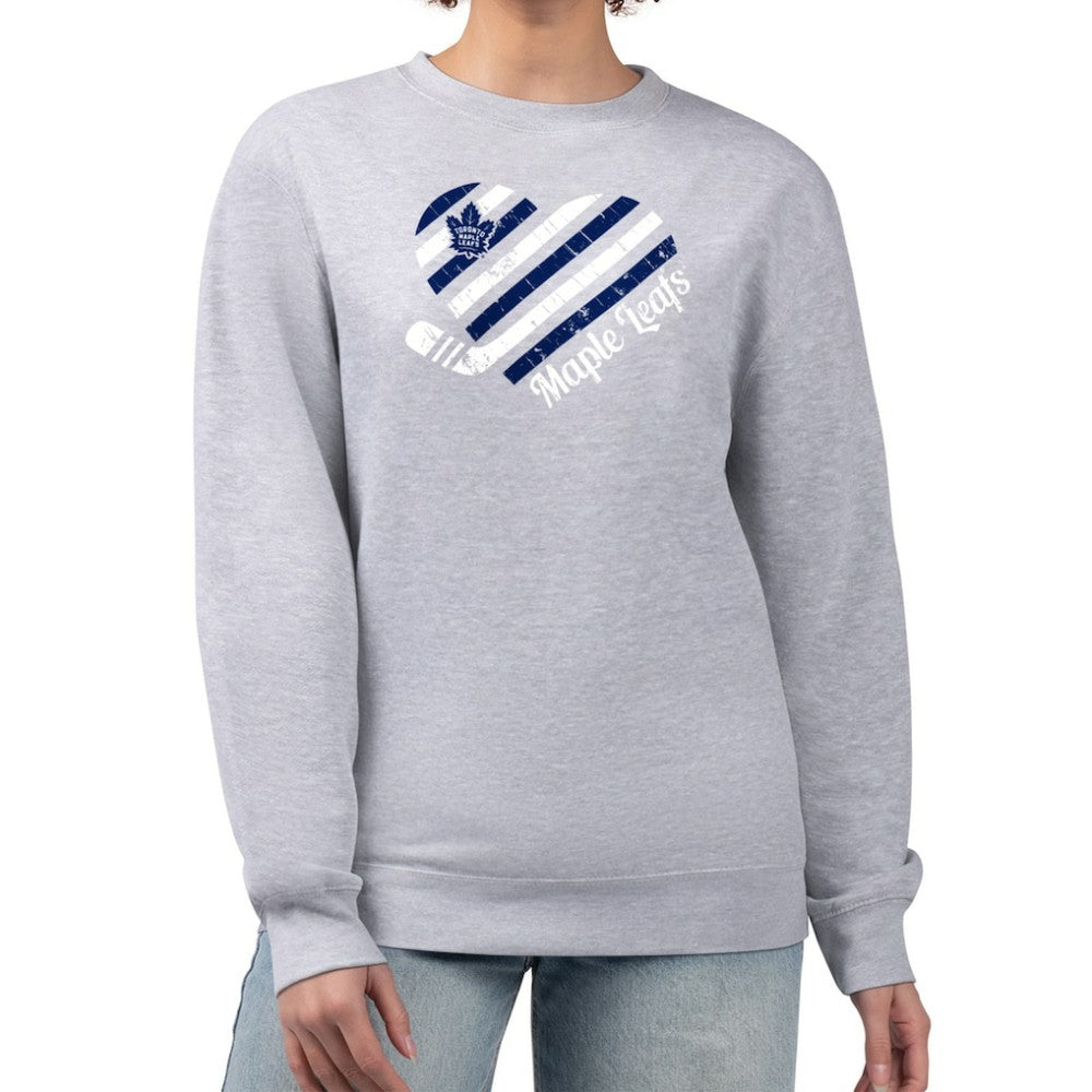 Toronto Maple Leafs G-III 4Her by Carl Banks Women's Heart Graphic Pullover Sweatshirt