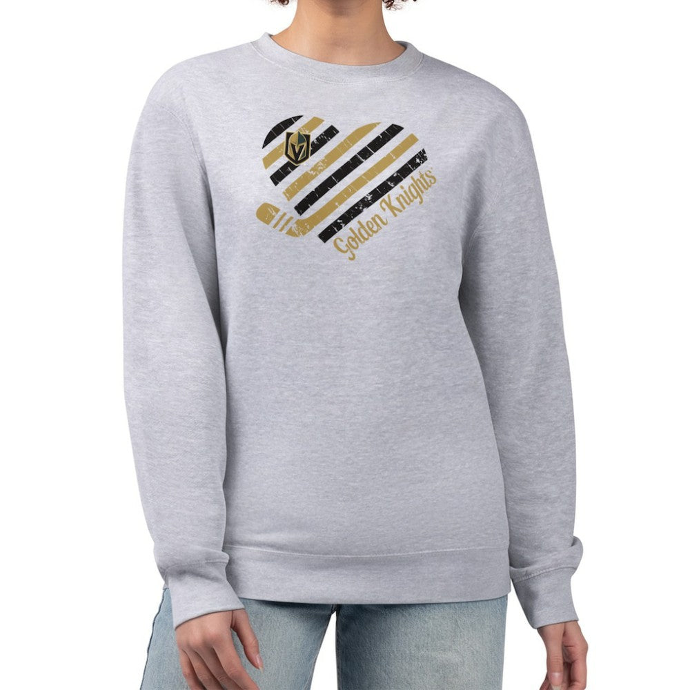 Vegas Golden Knights G-III 4Her by Carl Banks Women's Heart Graphic Pullover Sweatshirt