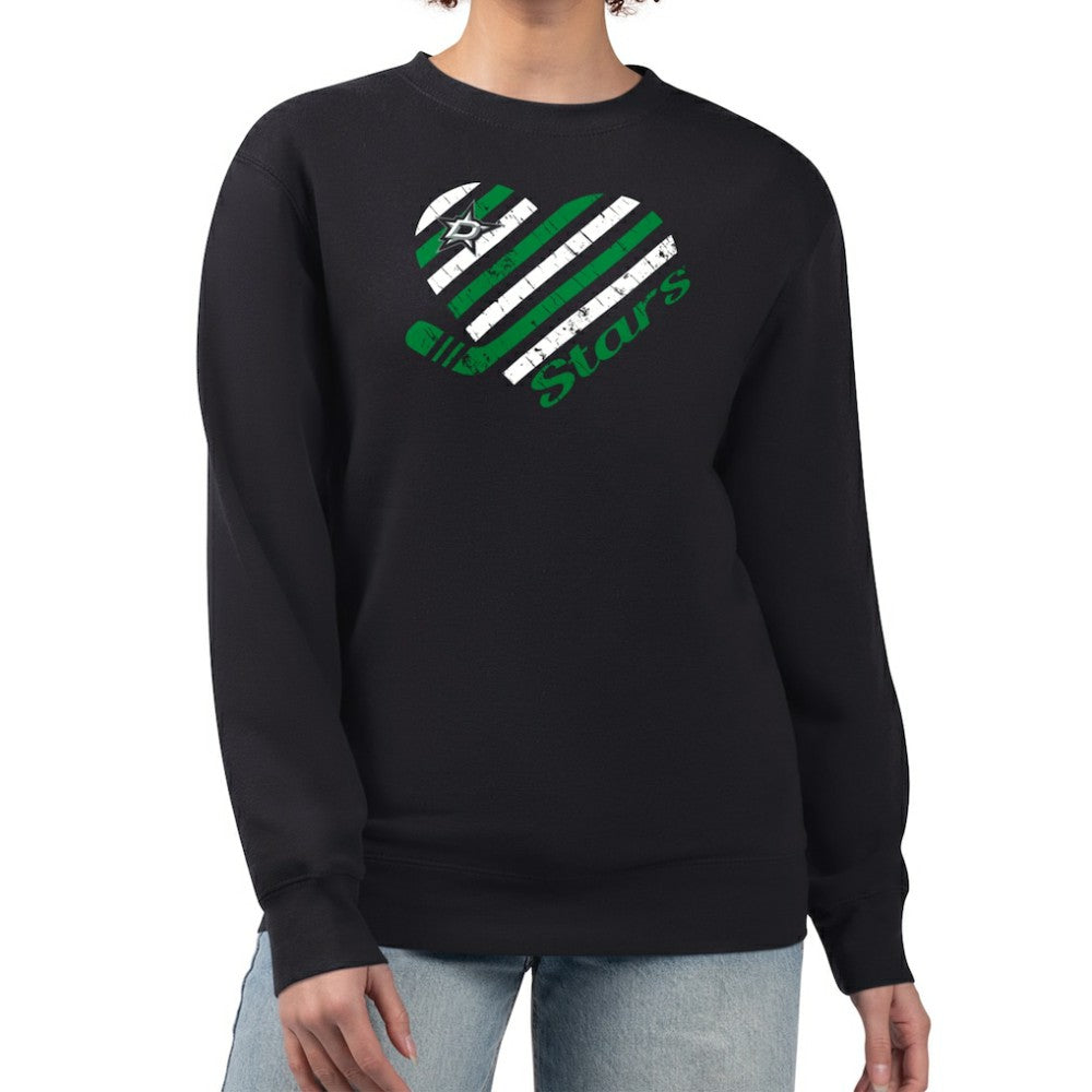 Dallas Stars G-III 4Her by Carl Banks Women's Heart Graphic Pullover Sweatshirt