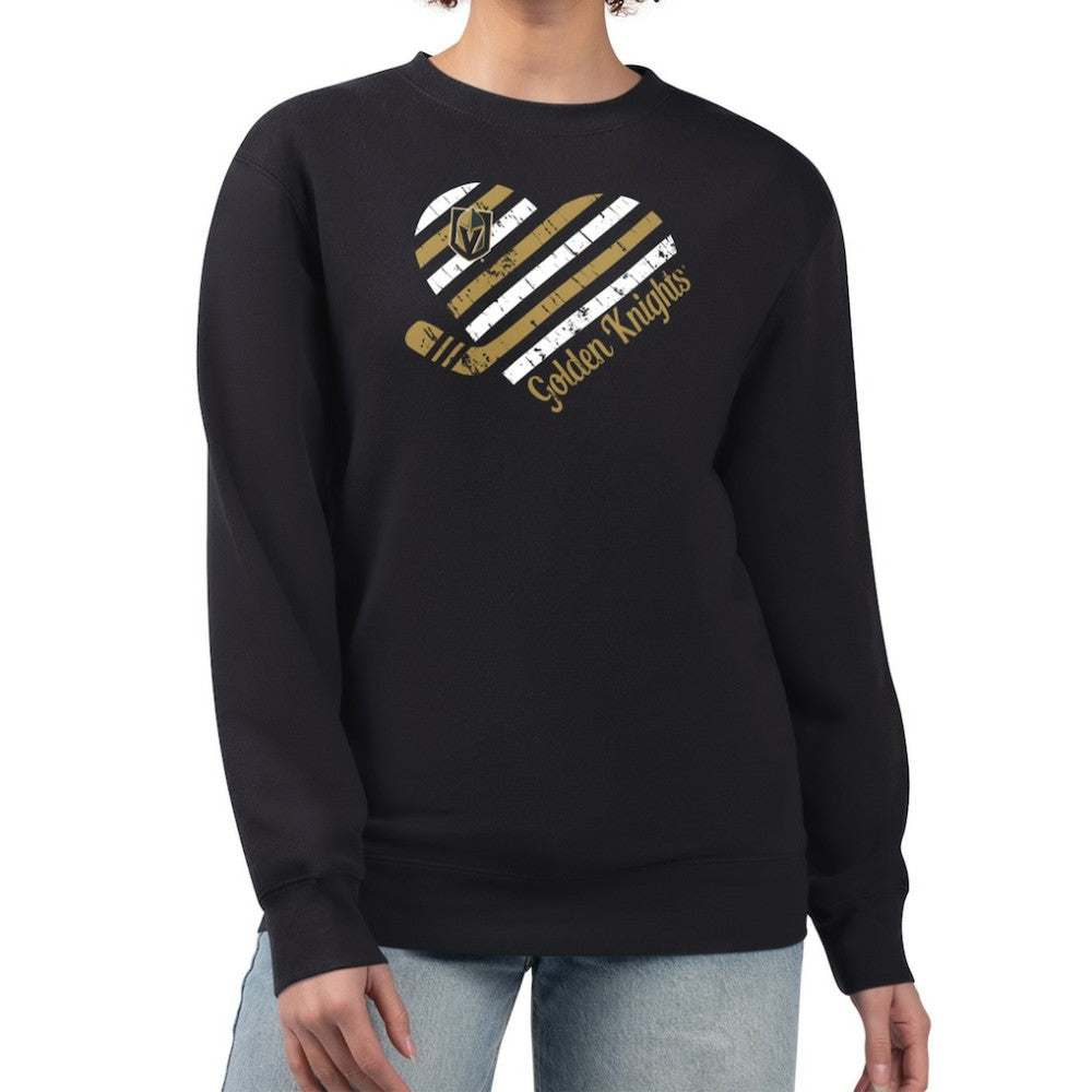 Vegas Golden Knights G-III 4Her by Carl Banks Women's Heart Graphic Pullover Sweatshirt