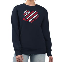 Columbus Blue Jackets G-III 4Her by Carl Banks Women's Heart Graphic Pullover Sweatshirt