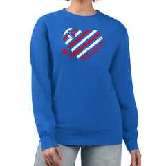 New York Rangers G-III 4Her by Carl Banks Women's Heart Graphic Pullover Sweatshirt