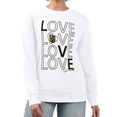 Vegas Golden Knights G-III 4Her by Carl Banks Women's Lots Of Love Team Logo Graphic Pullover Sweatshirt