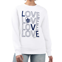 Toronto Maple Leafs G-III 4Her by Carl Banks Women's Lots Of Love Team Logo Graphic Pullover Sweatshirt