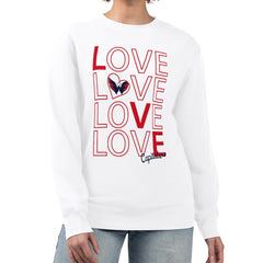 Washington Capitals G-III 4Her by Carl Banks Women's Lots Of Love Team Logo Graphic Pullover Sweatshirt