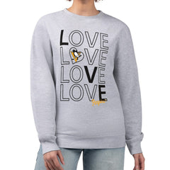 Pittsburgh Penguins G-III 4Her by Carl Banks Women's Lots Of Love Team Logo Graphic Pullover Sweatshirt