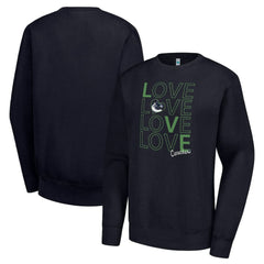 Vancouver Canucks G-III 4Her by Carl Banks Women's Lots Of Love Team Logo Graphic Pullover Sweatshirt