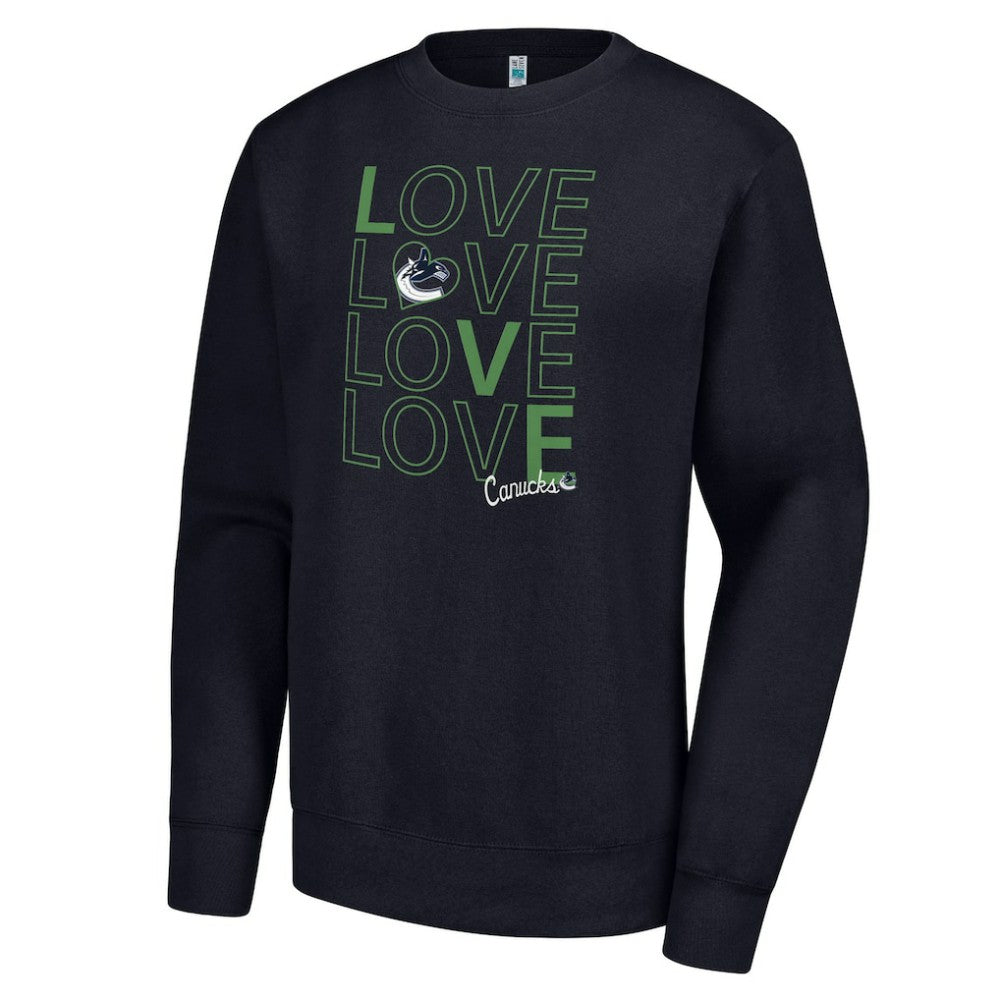 Vancouver Canucks G-III 4Her by Carl Banks Women's Lots Of Love Team Logo Graphic Pullover Sweatshirt