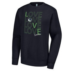 Vancouver Canucks G-III 4Her by Carl Banks Women's Lots Of Love Team Logo Graphic Pullover Sweatshirt