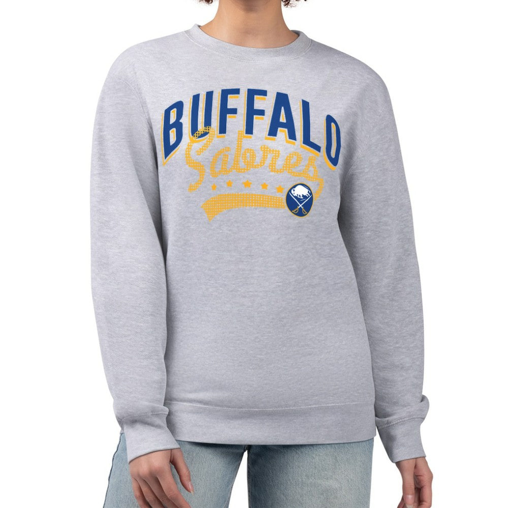 Buffalo Sabres G-III 4Her by Carl Banks Women's Filigree Team Graphic Fleece Pullover Sweatshirt