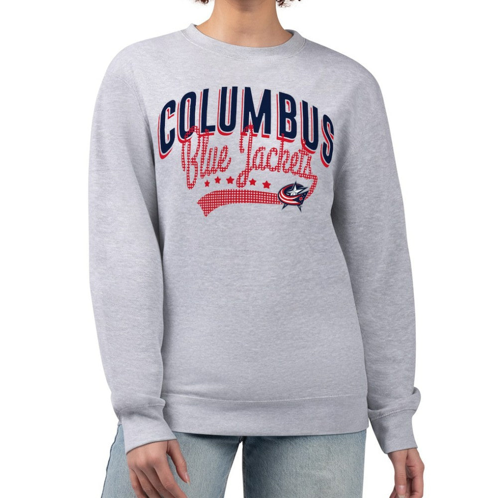 Columbus Blue Jackets G-III 4Her by Carl Banks Women's Filigree Team Graphic Fleece Pullover Sweatshirt